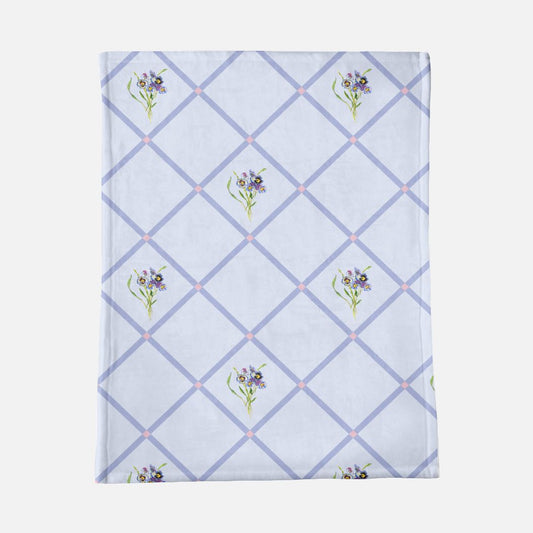 Pansies Minky Blanket - 30" x 40"