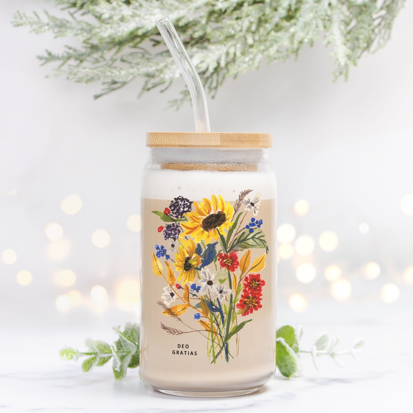 Deo Gratias Glass Can 16oz