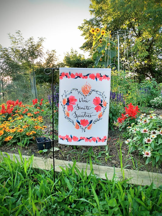Veni Sancte Spiritus Garden Flag