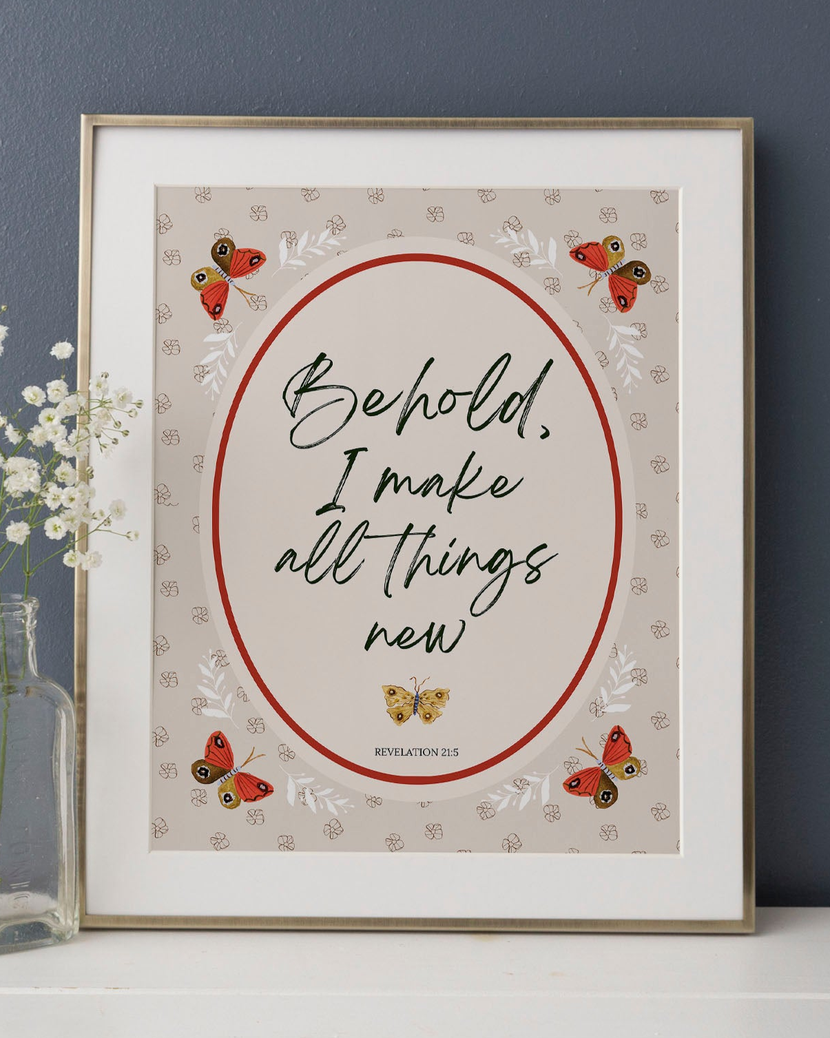 All Things New Butterflies Art Print