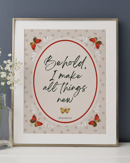 All Things New Butterflies Art Print