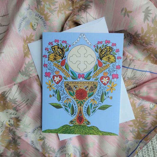 "Butterfly Chalice" Greeting Card