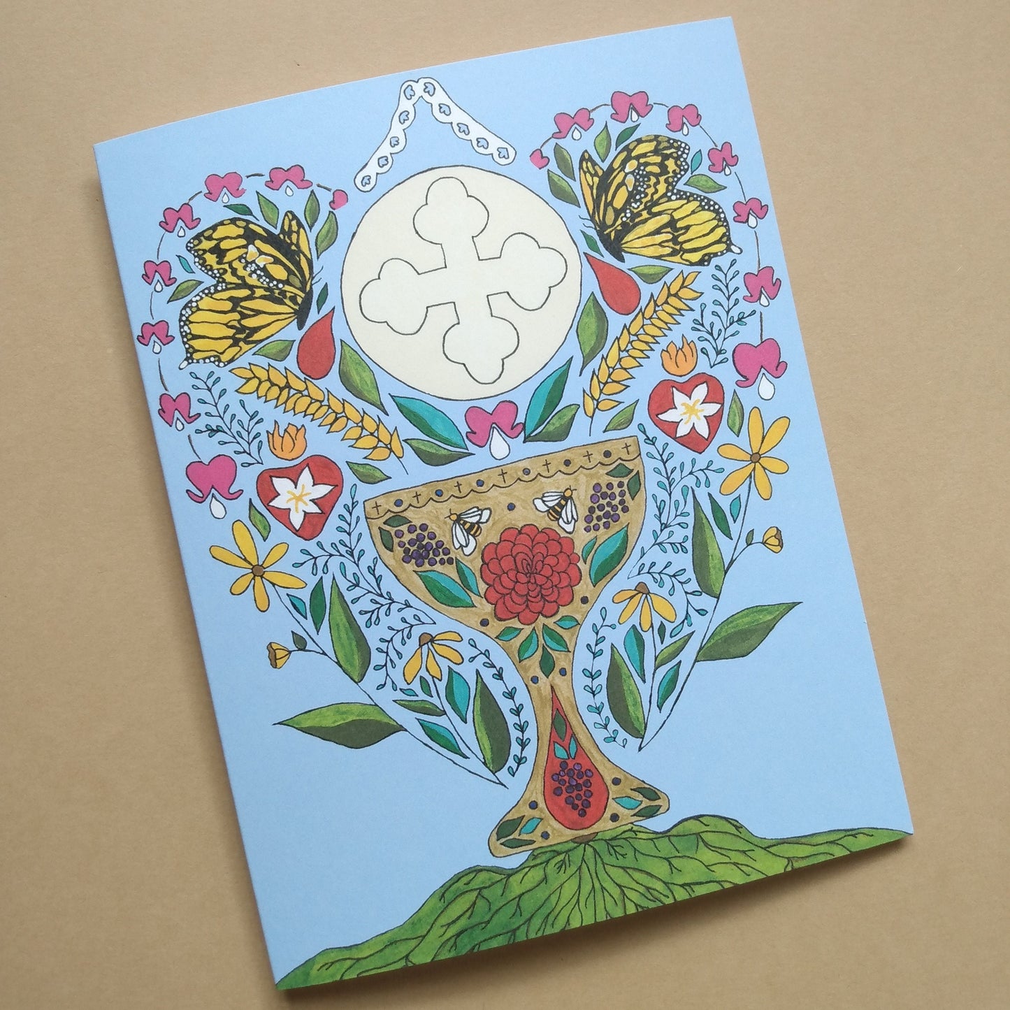 "Butterfly Chalice" Greeting Card