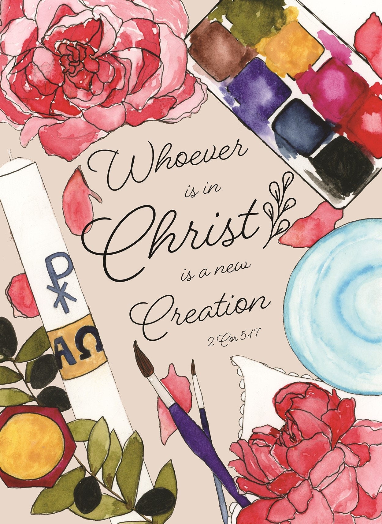 "New Creation" Baptism Greeting Card