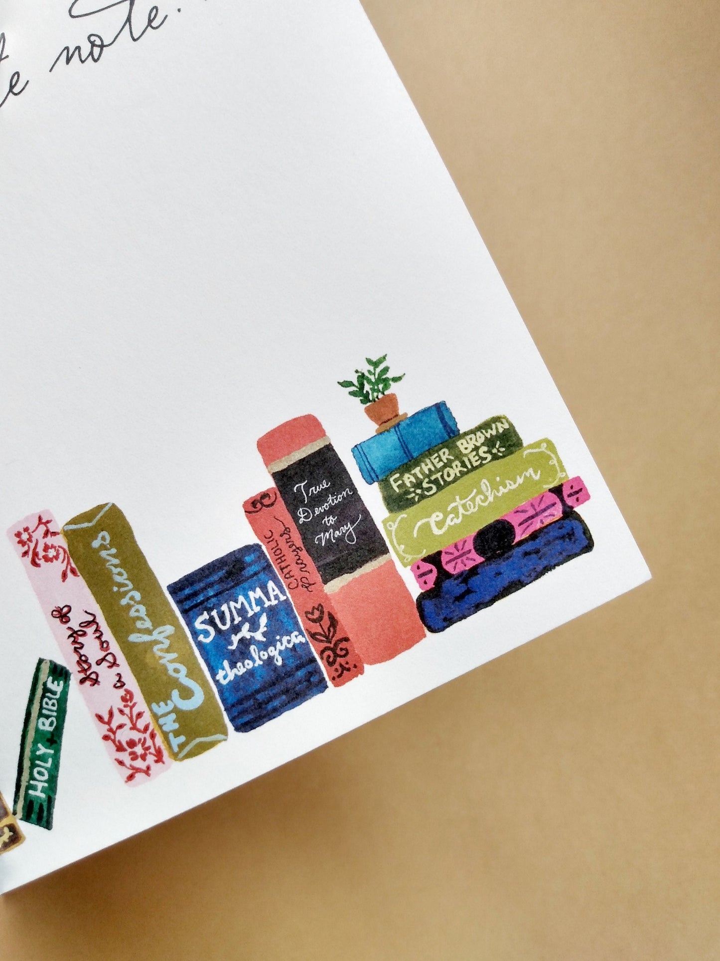 Catholic Books Greeting Card