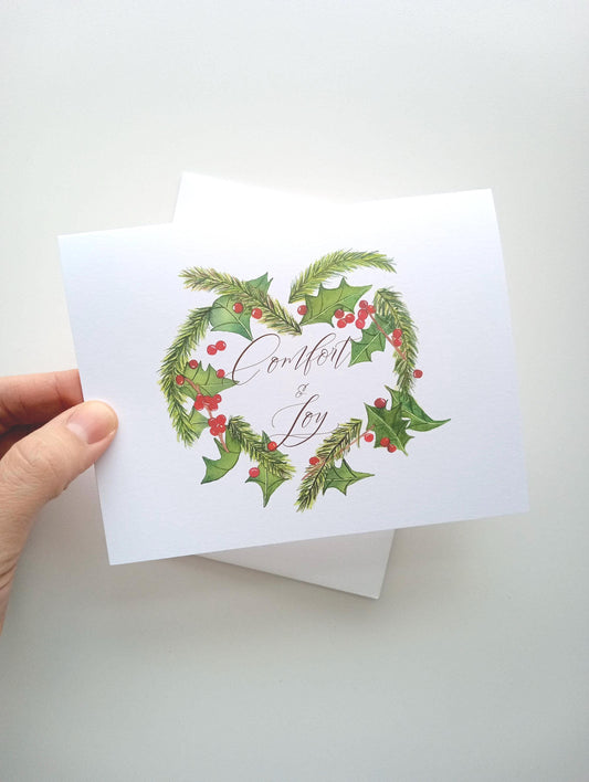 Comfort and Joy Christmas Card