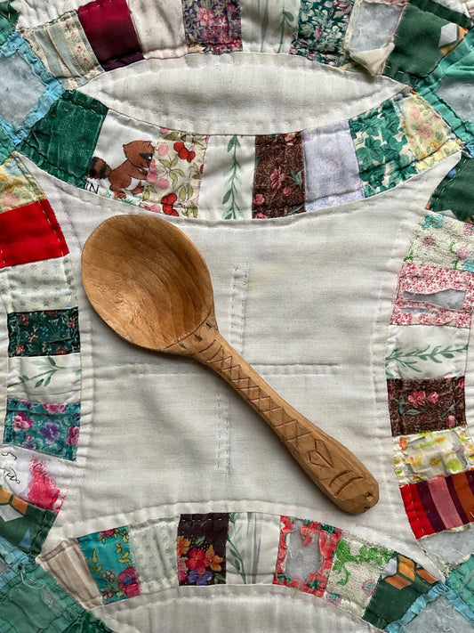 Hand Carved Wooden Fish Spoon