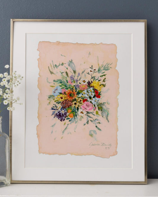 "Wild Happiness" Floral Art Print
