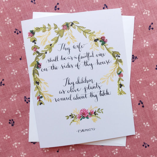Scripture Wedding Anniversary Card
